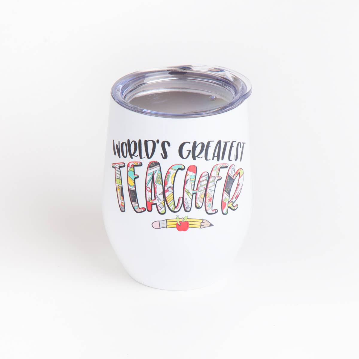Cute Tees - Vente Gourde/bouteille isotherme - Gobelet à vin pour enseignants, tasse de professeur, meilleur professeur du monde1