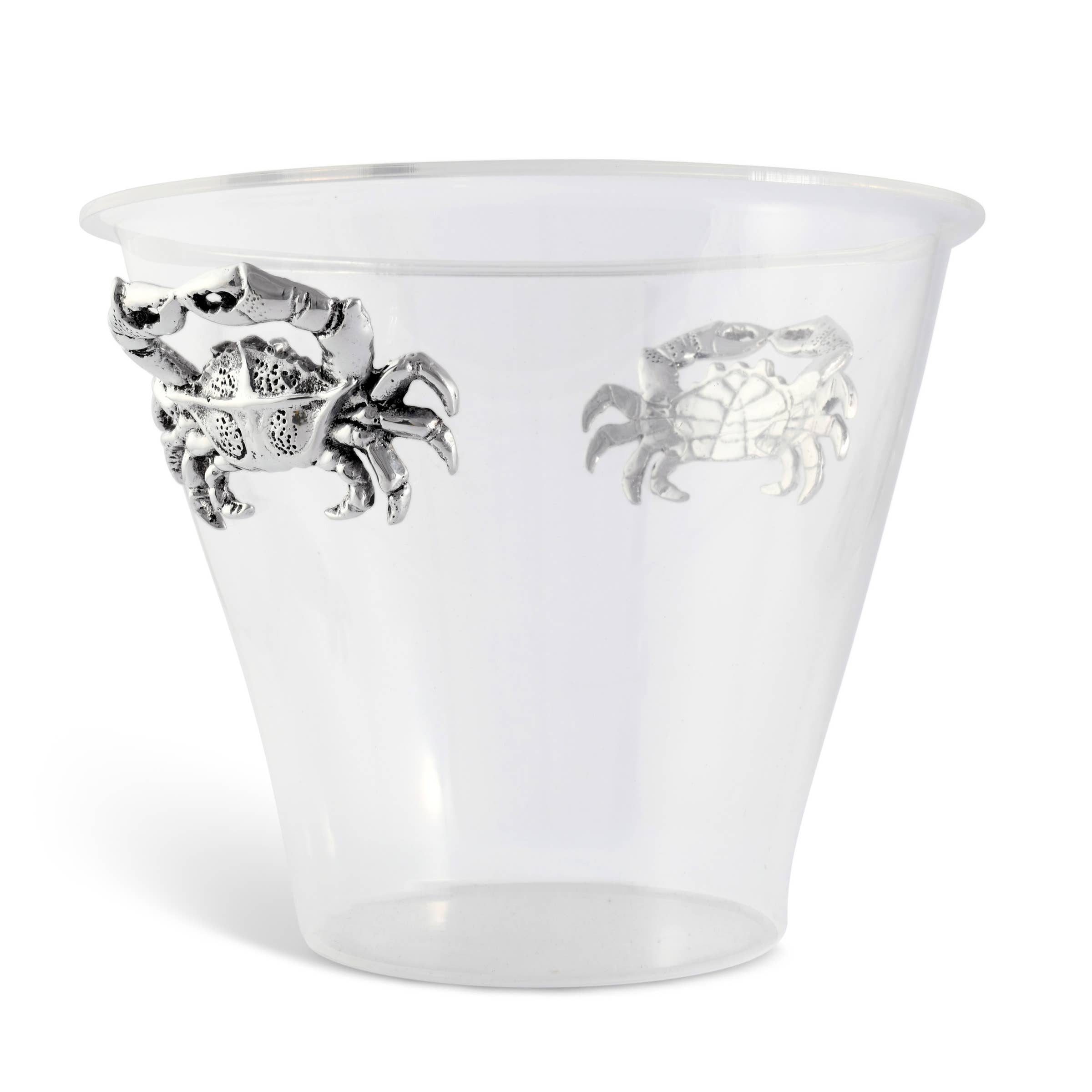 Arthur Court – wholesale Ice bucket – Crab Handle Acrylic Ice Bucket2