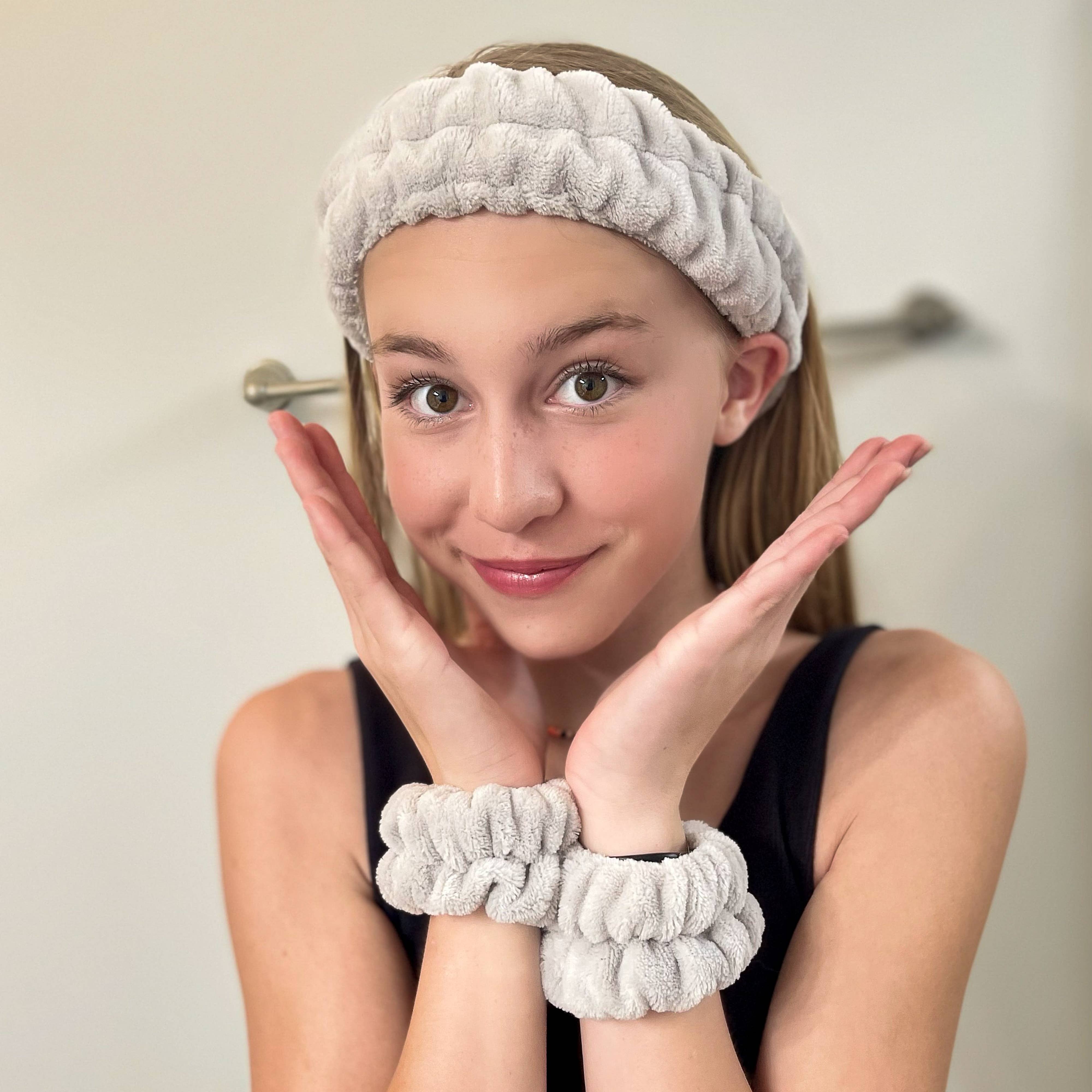 Frog Sac - Wholesale Spa Headband - Spa Headband - Skincare Headband & Wristband Set6