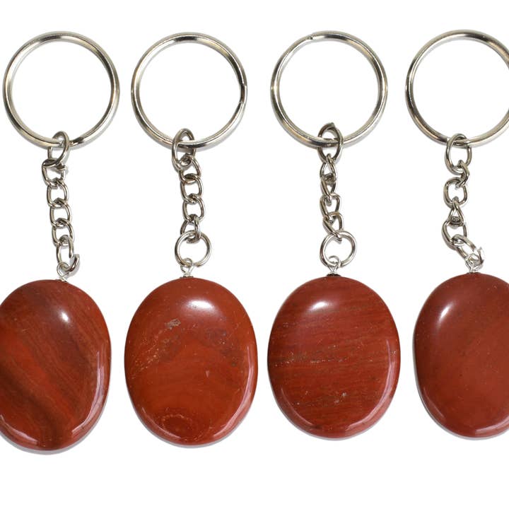 Soothing Crystals - Wholesale Keychain - Unisex - Gemstone Keychain | Red Jasper | Crystal Stone Keyring2