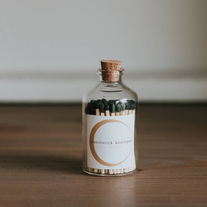 Matchstick Boutique - Wholesale Matches - Crescent Moon Apothecary Jar