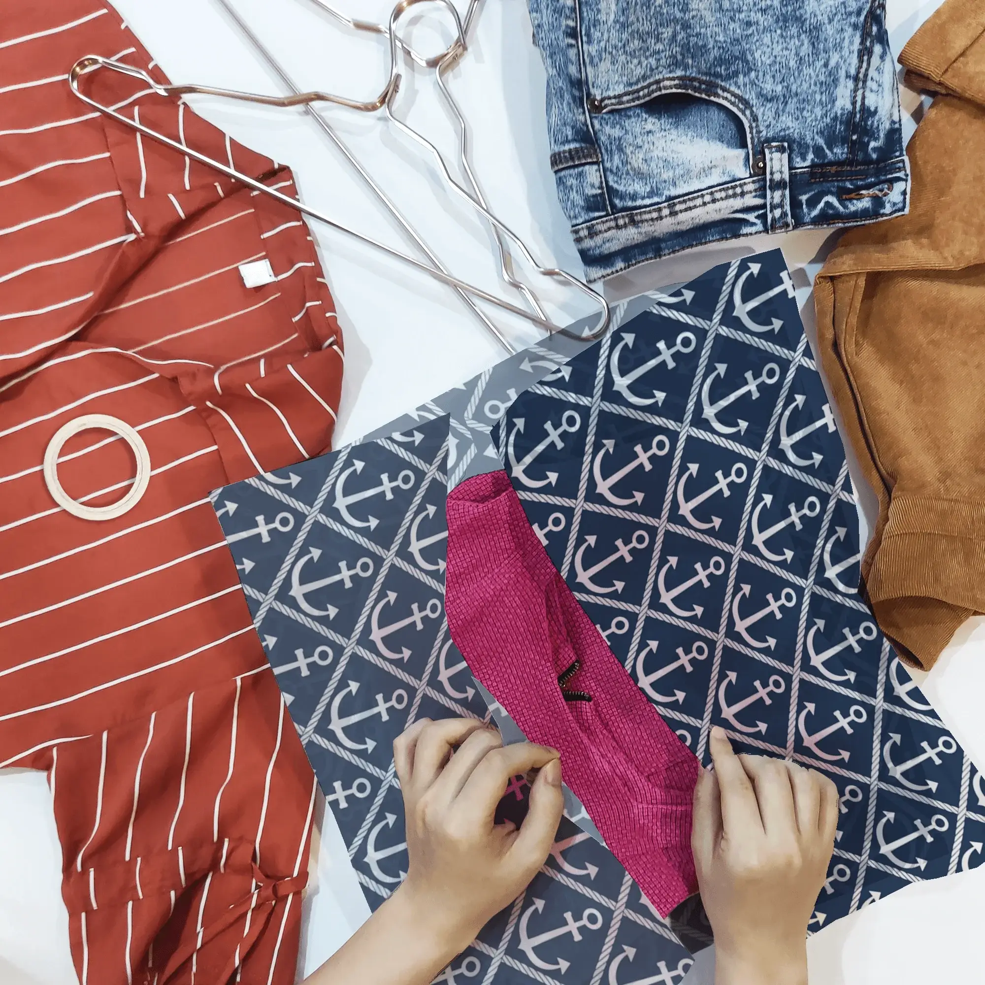 Eleven Fashion - Venta al por mayor Papel de seda - Papel de seda estampado de diseñador náutico6