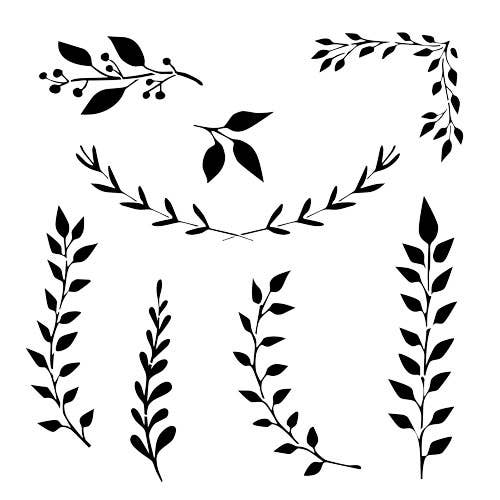 Sprigs and Branches Stencil for wholesale by Designer Stencils