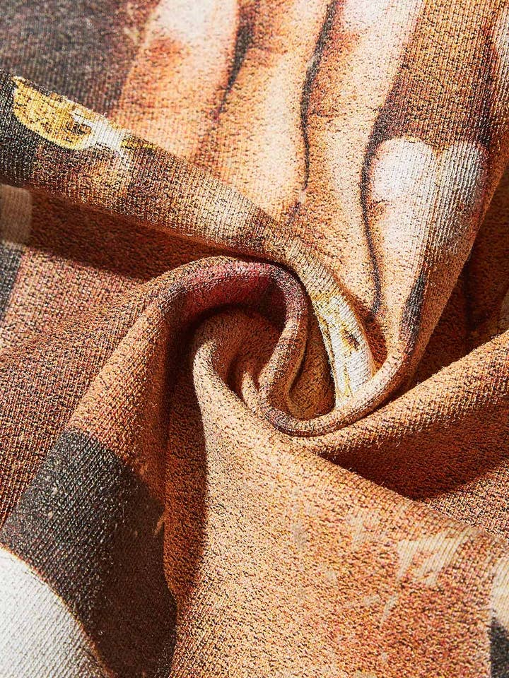 NOISSEY - Wholesale T-Shirt (Graphic) - Unisex - Boxy Oversized T-shirt with Hip-Hop Kid Covering Eyes Print6