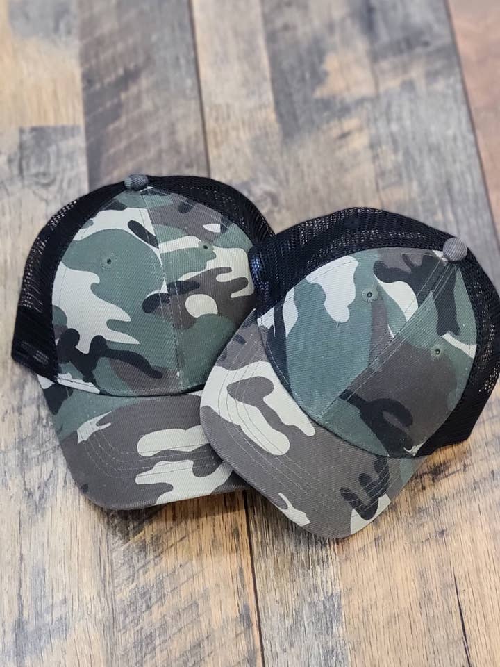 wholesale camo, black mesh blank for wholesale by BRIARANDSPHINX