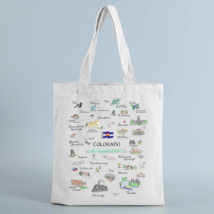 Colorado Tote Bag for wholesale by The Write Occasion Calligraphy