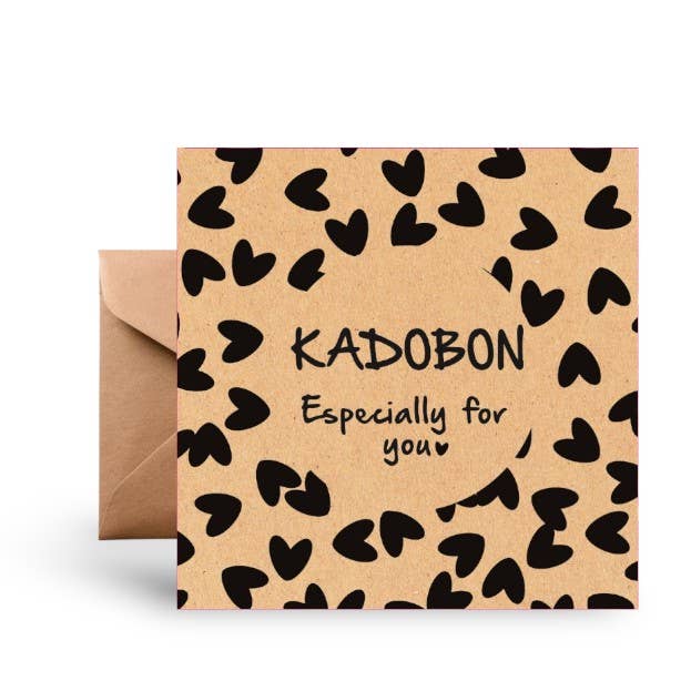 Vale de regalo Kraft con corazones - 25 piezas para venta al por mayor de Mini Art Products