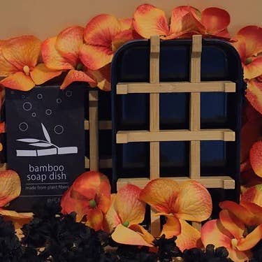 Bamboe zeepbakje - 100% plantaardige vezels voor wholesale door Easley Haus, Apothecary & Oddities