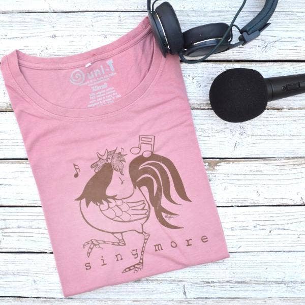 T-shirt Chicken pour femme - Sing More pour la vente par Uni-T
