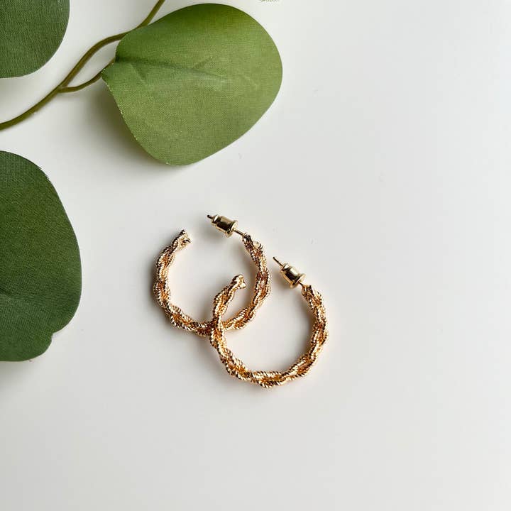 Mountain Marigold Jewelry – wholesale Hoop earrings – Chunky Gold Hoops, Large Gold Hoop Earrings, Hoop Earrings3