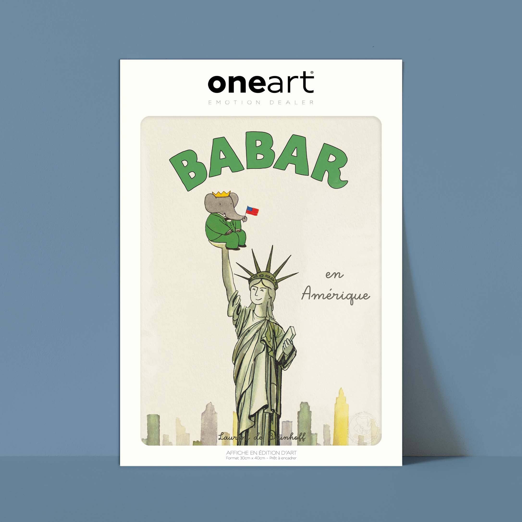 Oneart – wholesale Poster – Visa Babar i Amerika - BAB00180