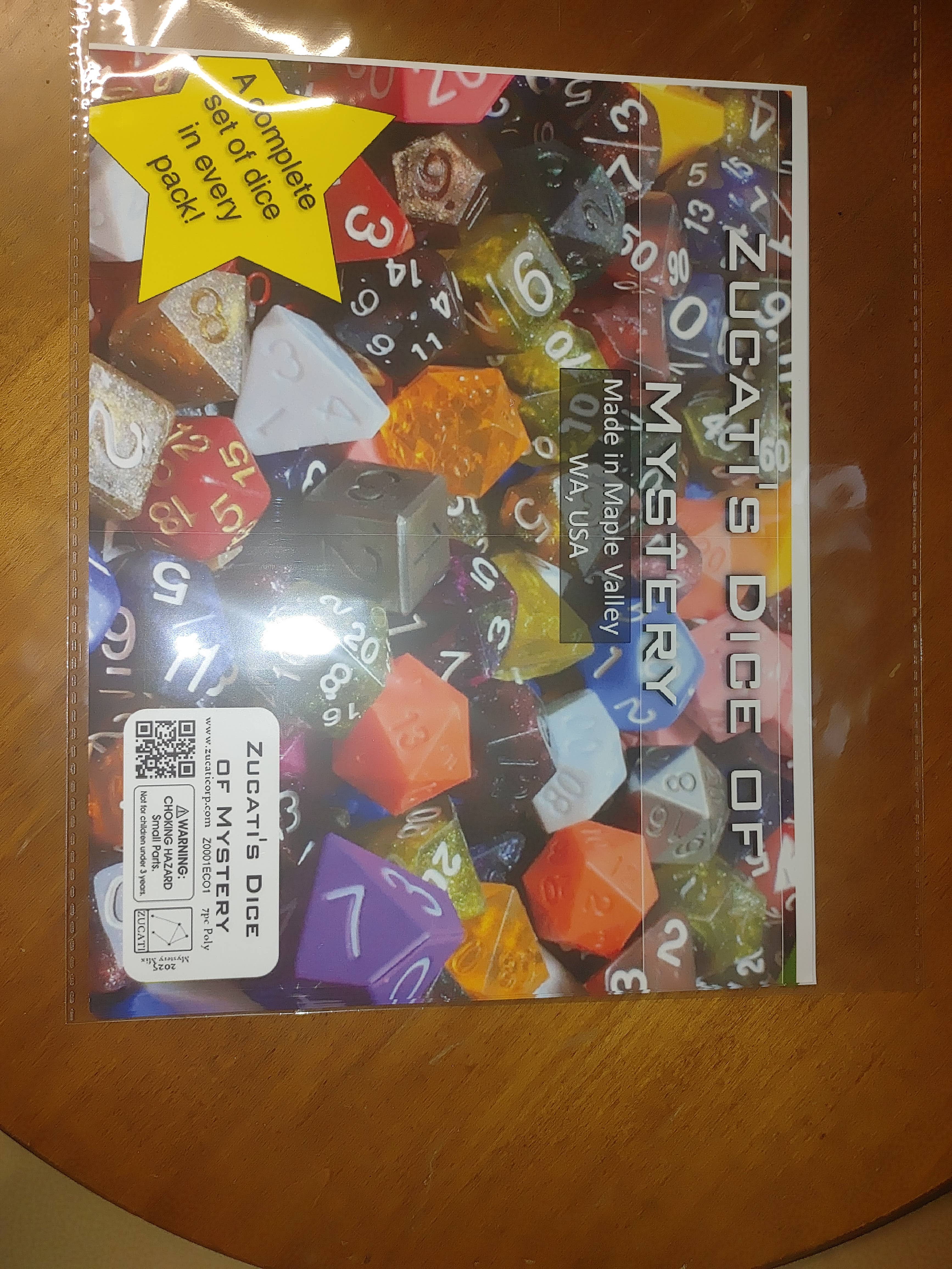 Cultivation Games - Wholesale Dice - Mystery Dice - V1: Zucati Perfect Plastic (Recycled Acrylic)13