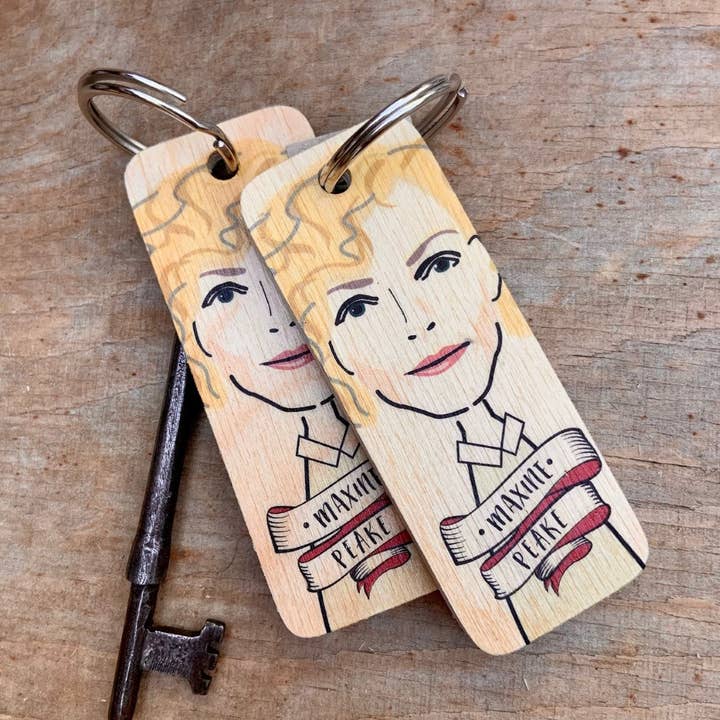 Maxine Peake Character Wooden Keyring for wholesale by Wotmalike