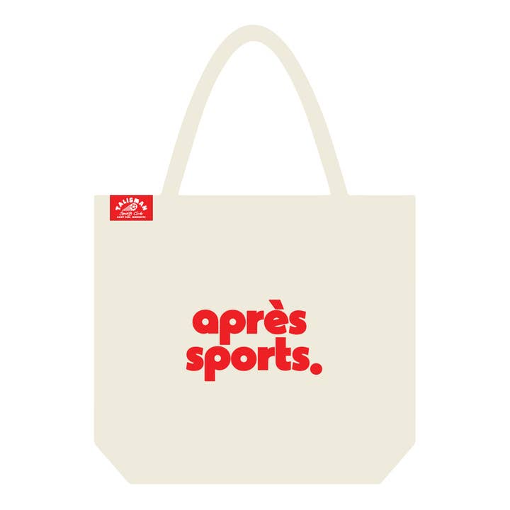 Sac en toile crème Talisman Après Sports pour la vente par Talisman & Co.