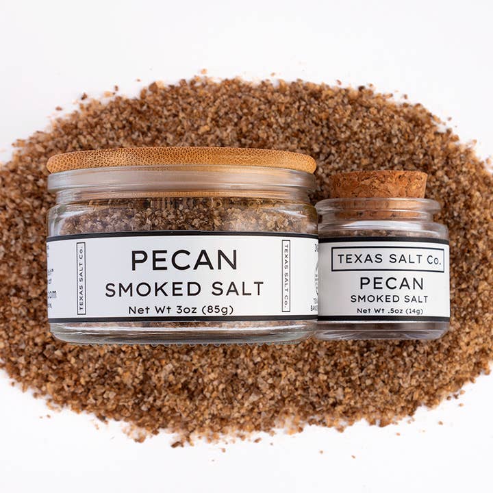 Pecan røget salt for engroshandel hos Texas Salt Co