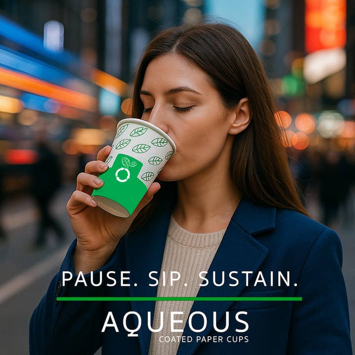 beyondGREEN biotech, Inc. - Wholesale Disposable cup - beyondGREEN Aqueous Paper Cups – 12 oz / 16 oz | 25 CT1