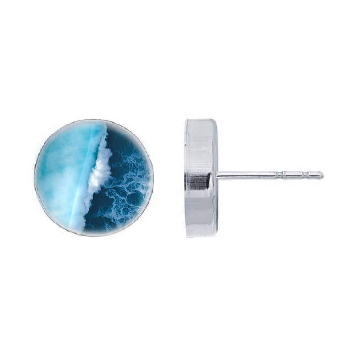 Blue Ocean Post Earrings for wholesale by Foterra Jewelry