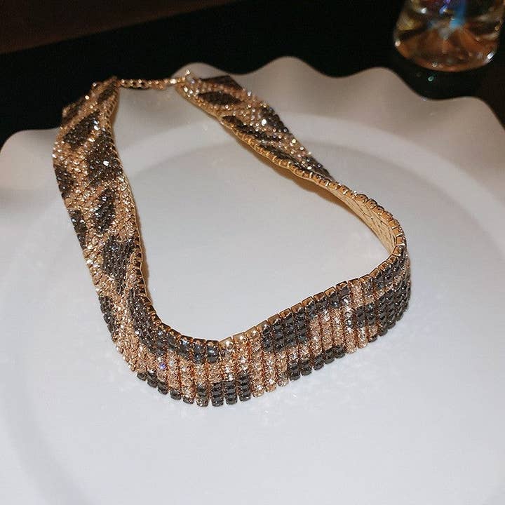 Ekartini - Wholesale Cuff bracelet - Diamond Wide Zebra Print Jewelry1