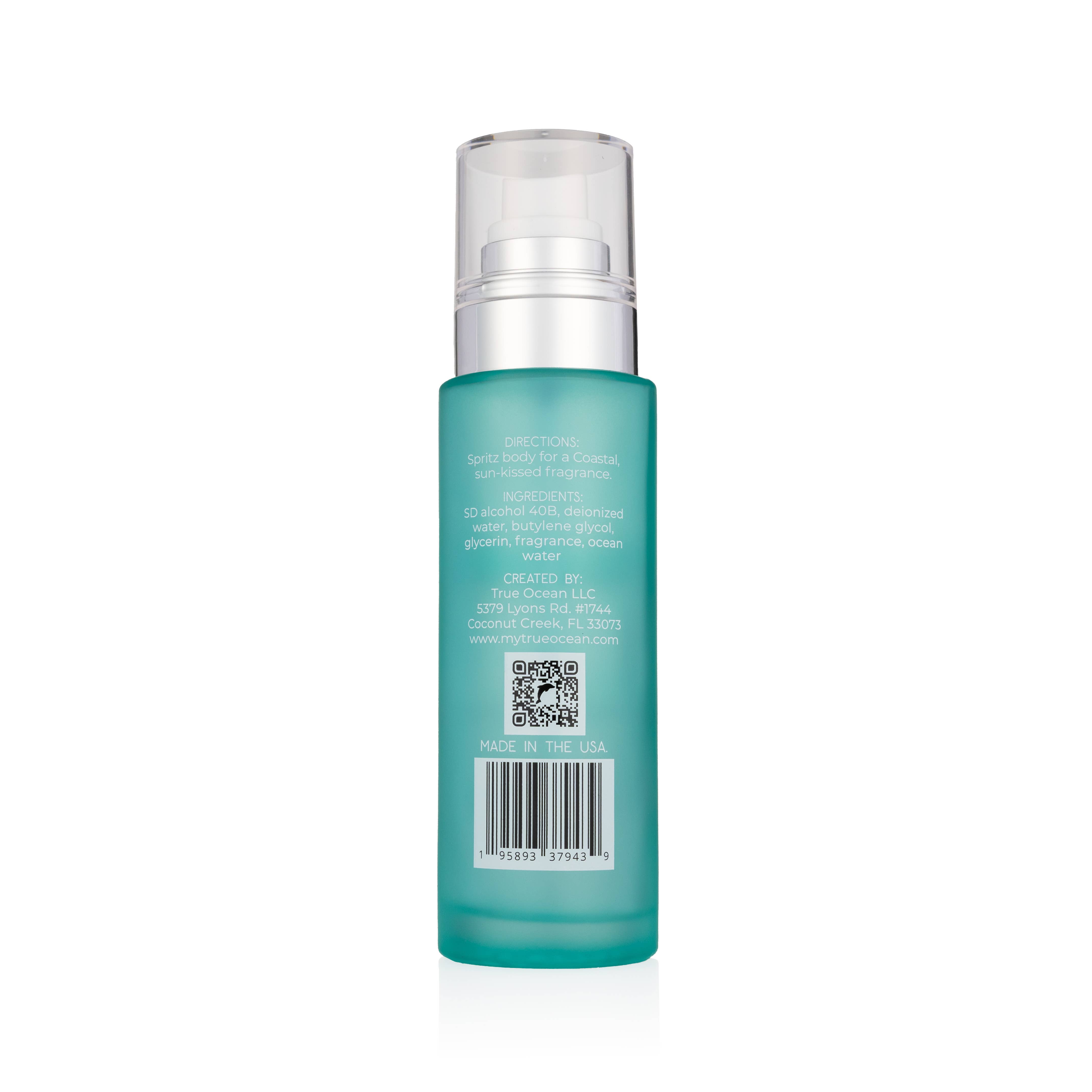 True Ocean - Wholesale Face & Body Mist/Water - True Ocean: Body Spray - 3.4oz.2