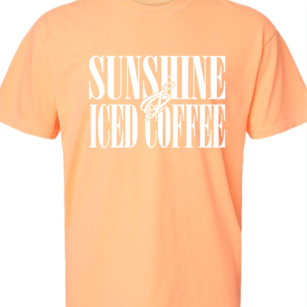 Kiki's Boutique - Wholesale Screen Printed T-Shirt - Women's - Sunshine and Iced Coffee Comfort Color Tee7