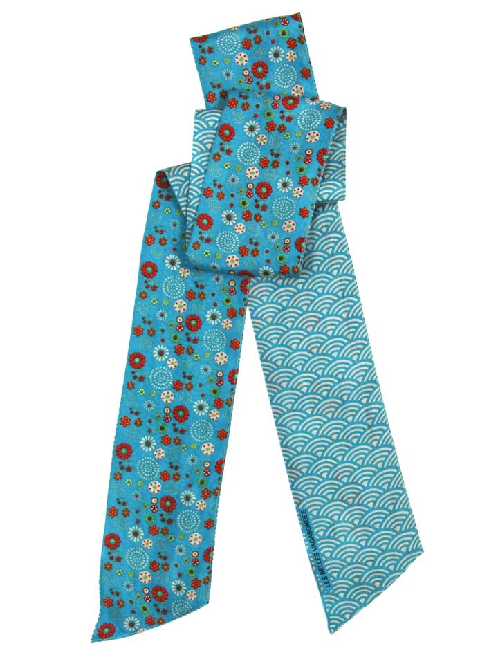 Akiko Turquoise Headband for wholesale by Les Belles Vagabondes