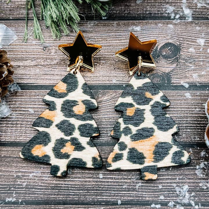 Leopard Juletræ Dangles for engroshandel hos Born 2 Blossom Designs