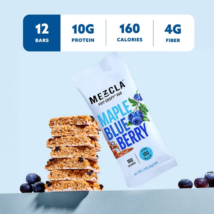 Mezcla - Wholesale Snack Bar - Maple Blueberry 12 Bar Pack ($1.73 / Bar)5