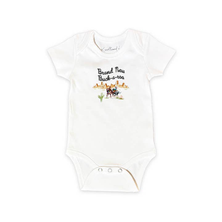 Knollwood Lane - Wholesale Bodysuit (Non-Footed) - Baby - Brand New Buck-A-Roo Baby Onesie