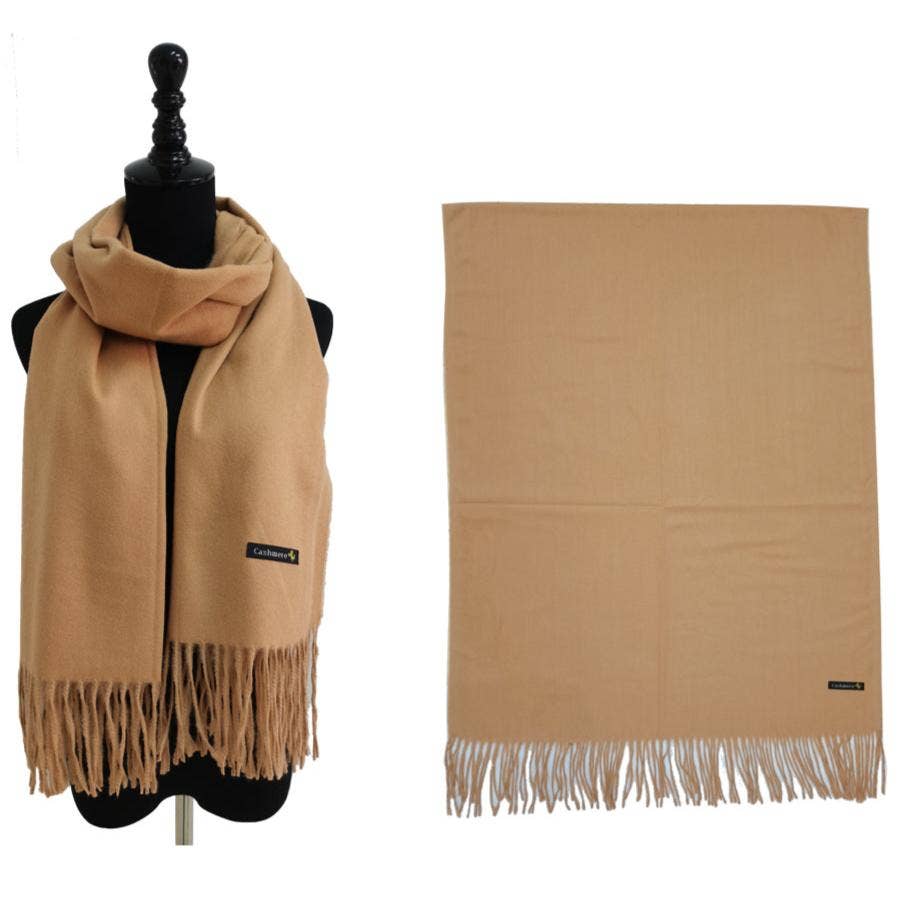 TAPA fashion – wholesale Scarf – Women's – Cashmere Feel Plain Scarves SCF4670 (12PC)2