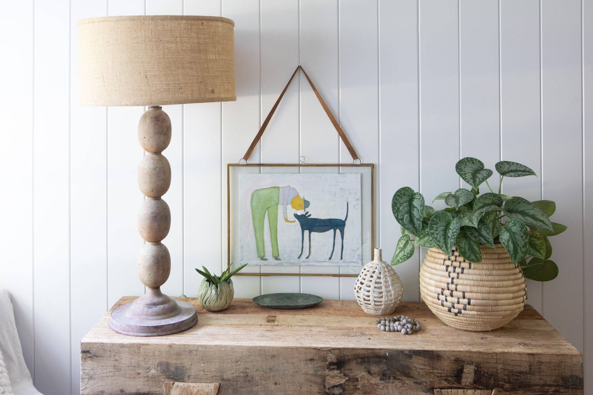 Sugarboo & Co - Wholesale Art Print - 16"x12" Man With Dog Art Poster1