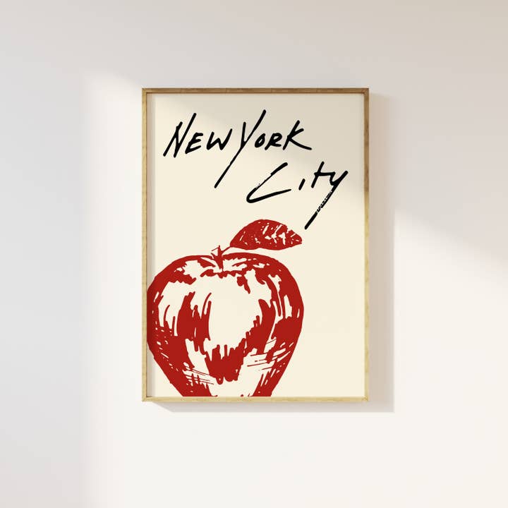 Imprimé rétro de New York City pour la vente par Mother & Sun Studio