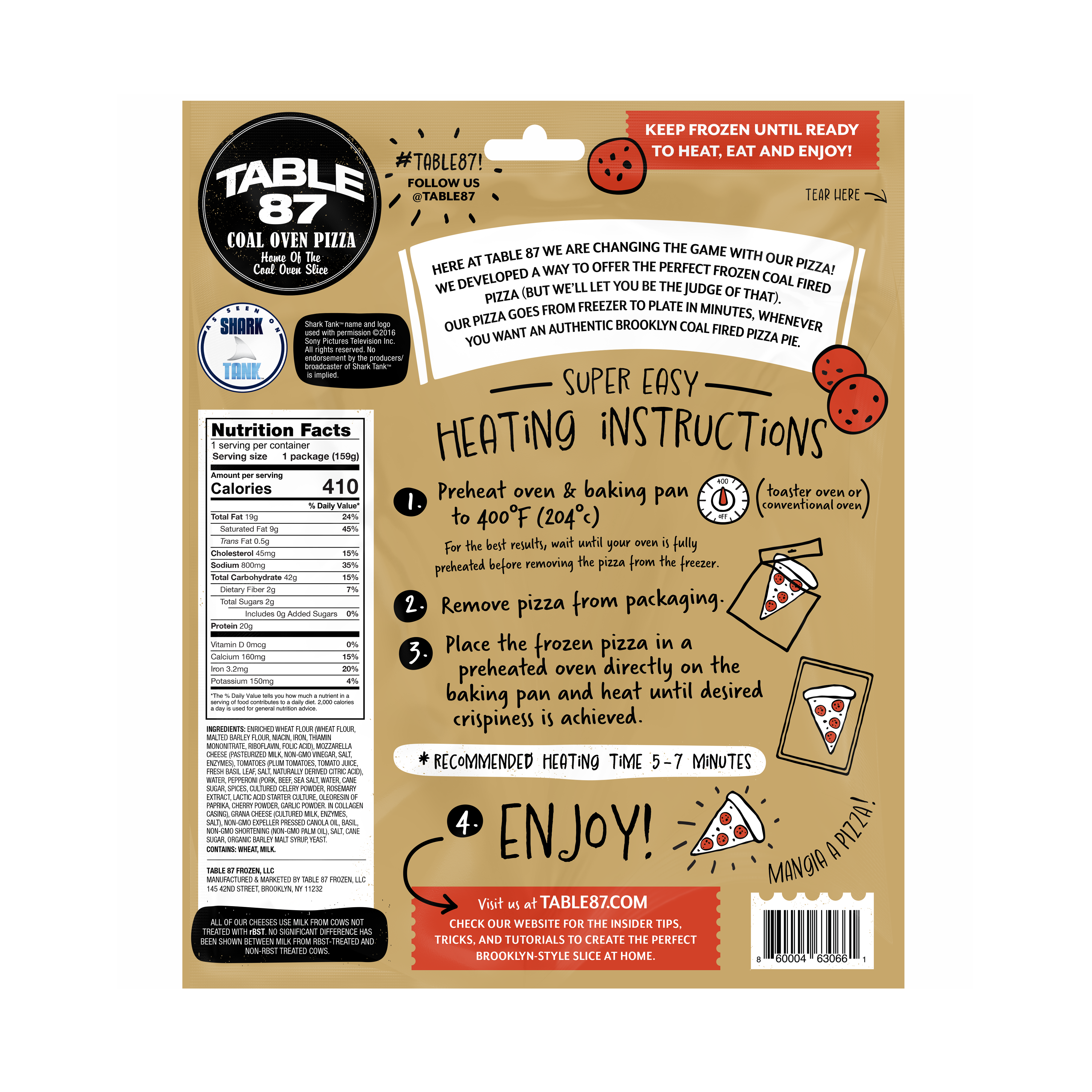 Table 87 - Vente Coffret de cuisine - Tranche de pepperoni au four à charbon1