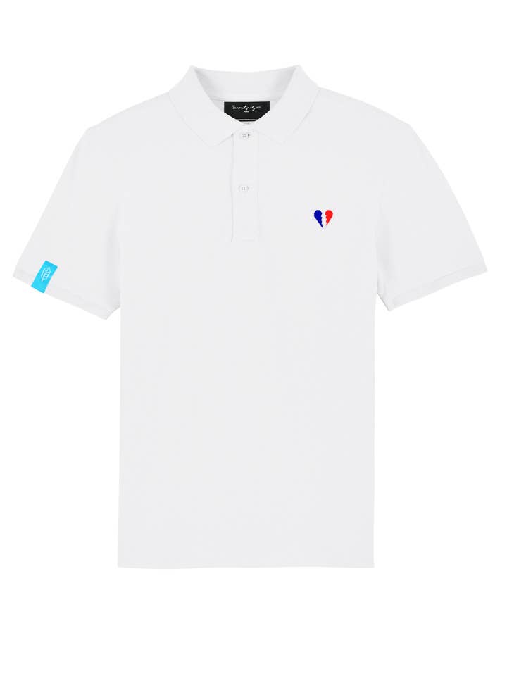 Alter & Ego France Unbreak My Heart Polo Shirt - Hvid for engroshandel hos Serendipity Paris