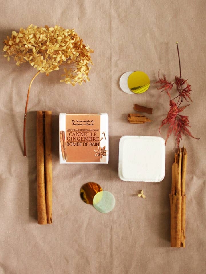 KANEL INGEFÄRA | Bad bomb för wholesale av La Savonnerie du Nouveau Monde