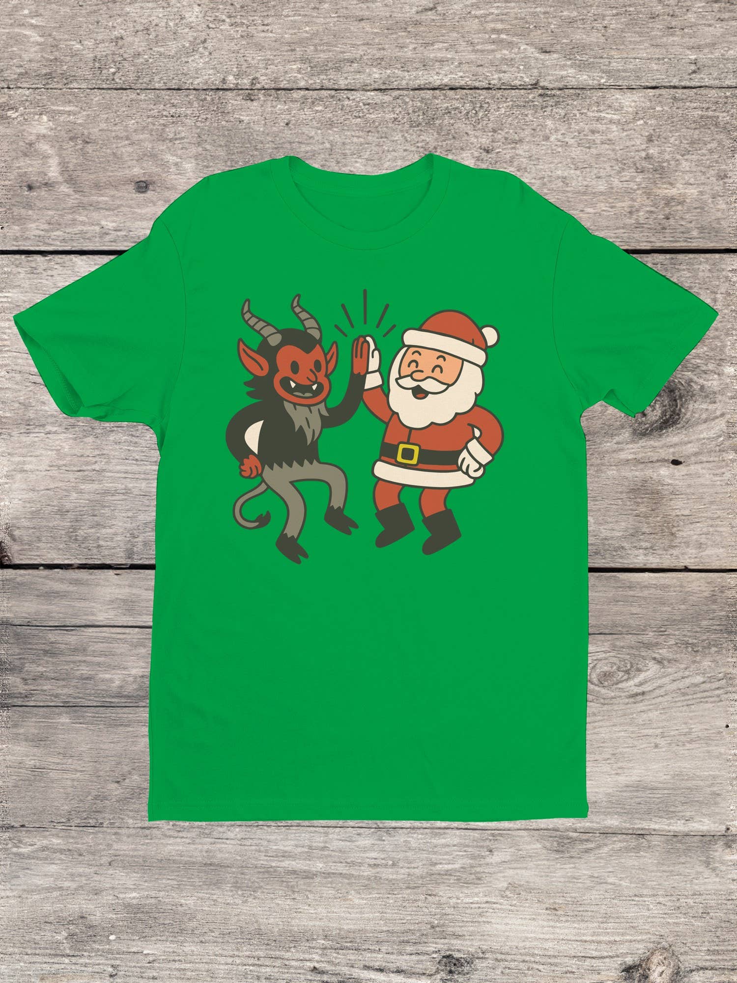Swift Retail - Wholesale T-Shirt - Men's - Santa and Krampus Unite Men's T-Shirt1