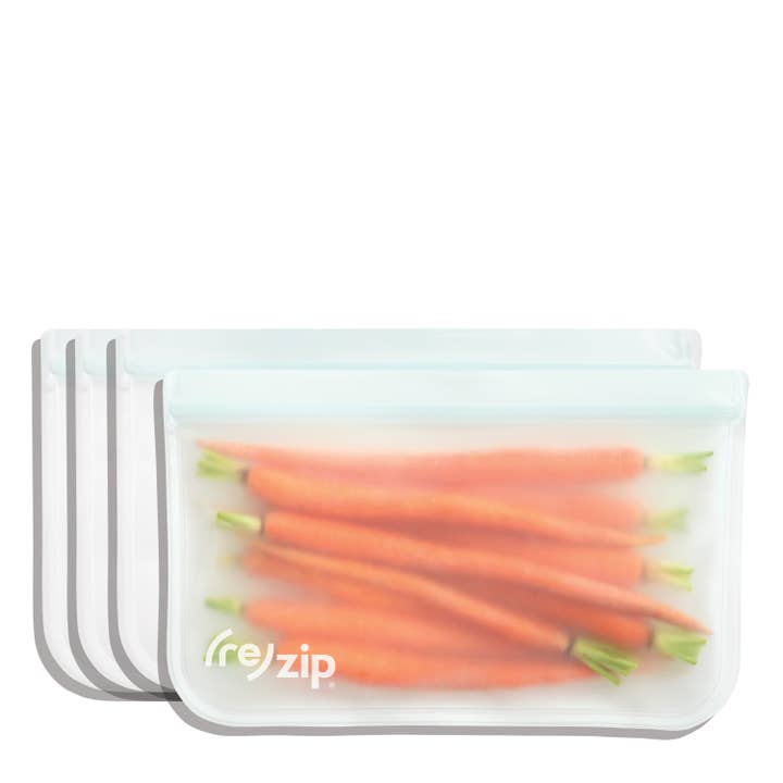 Reusable Half Gallon Storage Bags - Clear - 4 Pack Set for wholesale by Rezip Co.