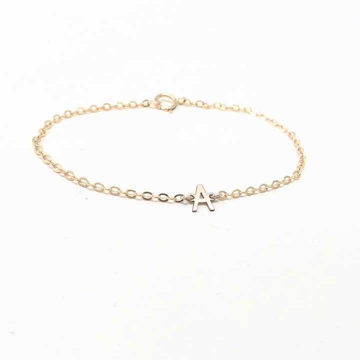 Letter Initial Bracelet for wholesale by Jennifer Shon Jewelry