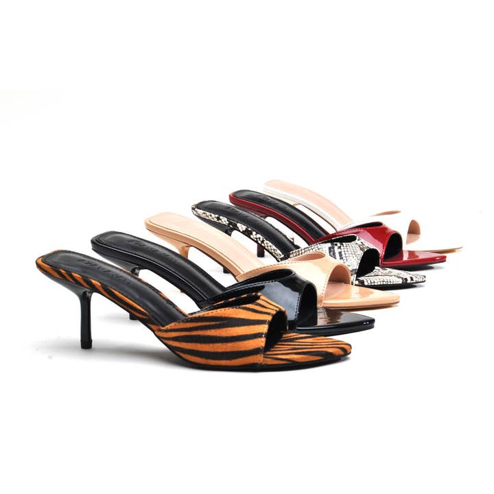 Azarayah - Wholesale Low Heels - Women's - JAWBREAKER - Pointy Kitty HeelÂ