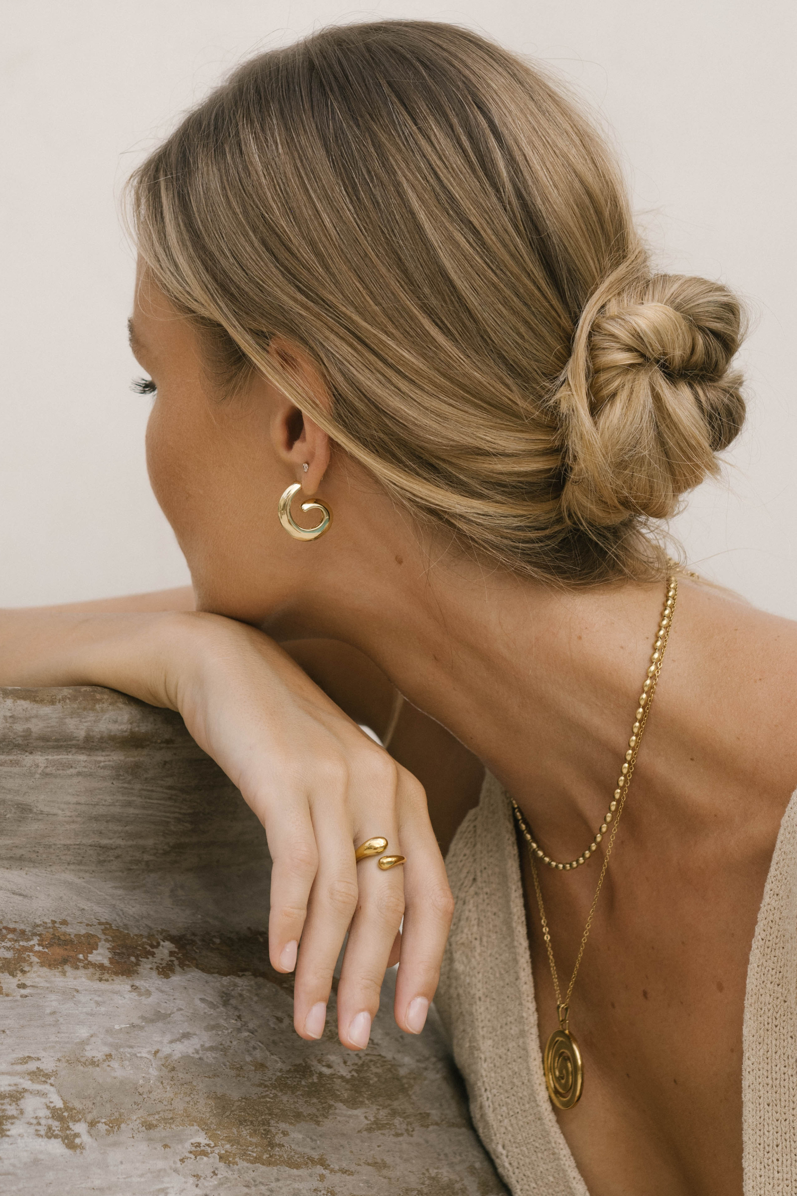 Twenty Compass - Wholesale Link & Chain Necklace - Mykonos Necklace - Gold4