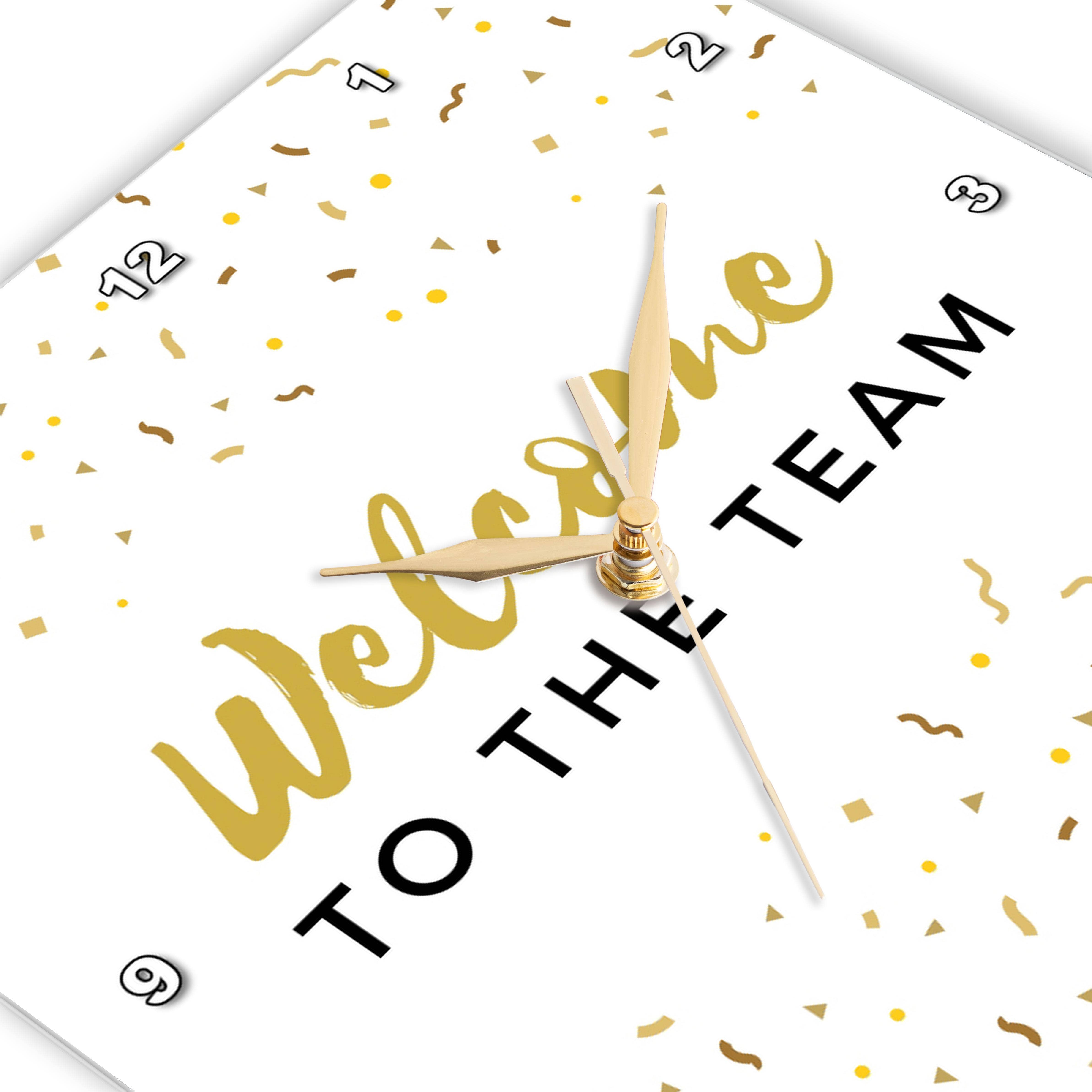 3dRose – Engroshandel Vægur – 3dRose, Velkommen til teamet kontorarbejde kollega ny jobgave til medarbejdere personale, vægur2