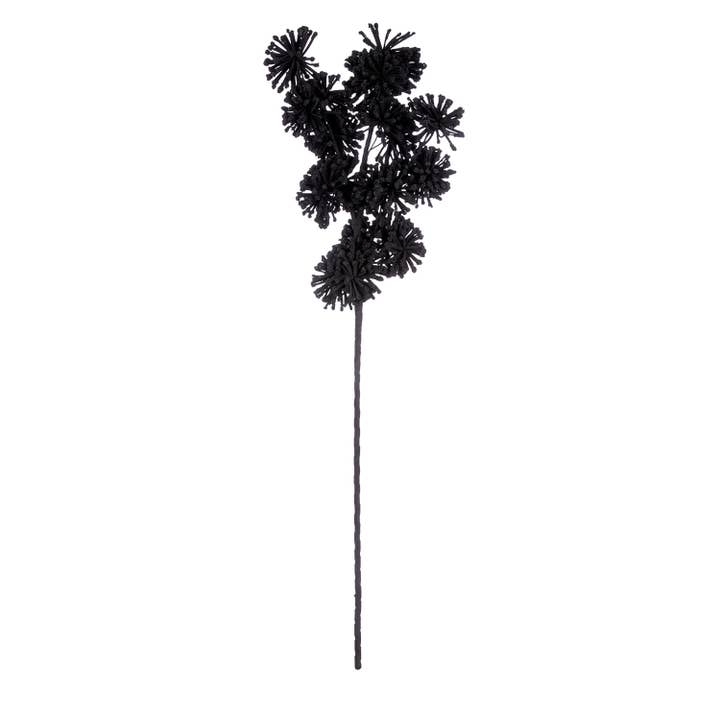 Foam Flower Bulb, black H.90 cm for wholesale on Faire