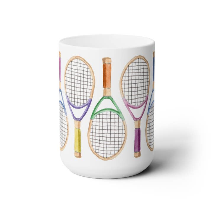 The Muddy Dog - Wholesale Coffee Mug - What A Racquet Tennis Ceramic Mug2