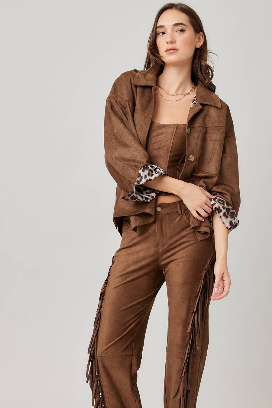 MOKA Veste en daim surdimensionnée en vente sur Faire7