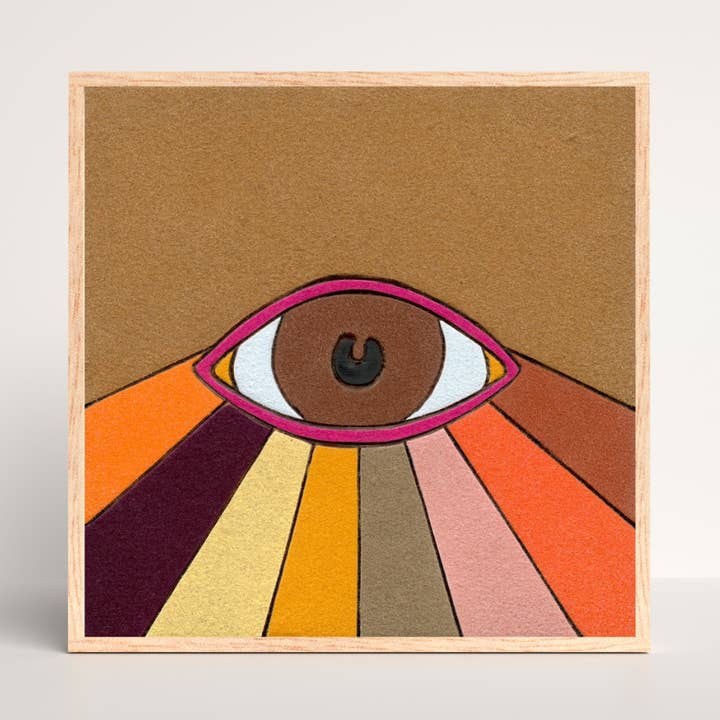 Ici, impression d'art giclée de 8 x 8 pouces pour la vente par Backseat Window