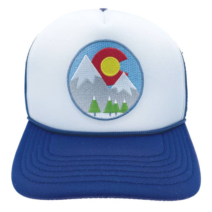 Hey Mountains - Vente Chapeau – enfant - Casquette Trucker Enfant Colorado Montagne C