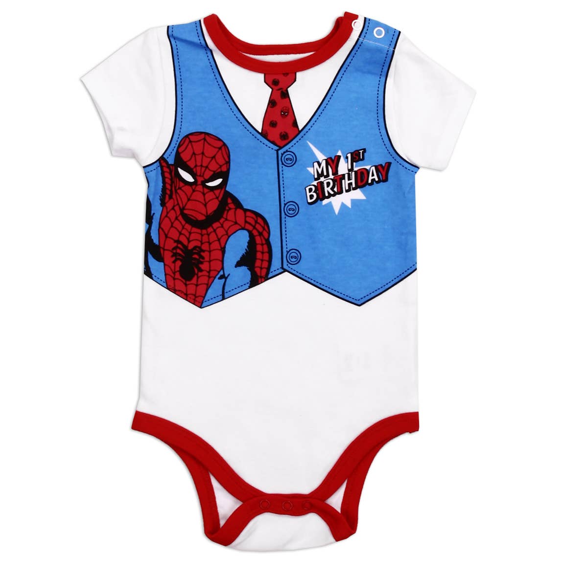 Penguin Kids Wear - Wholesale Bodysuit (Non-Footed) - Baby - Super Hero's Boys 1st Birthday onesies1