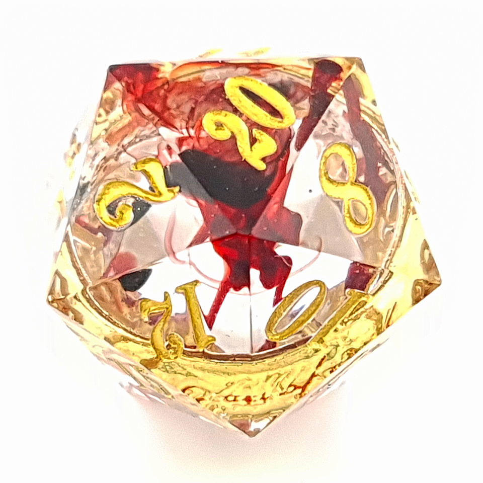 Tabletop Dominion Limited - Wholesale Dice - Ring of Fire | Sharp Edge Dice | 7 Piece Set1