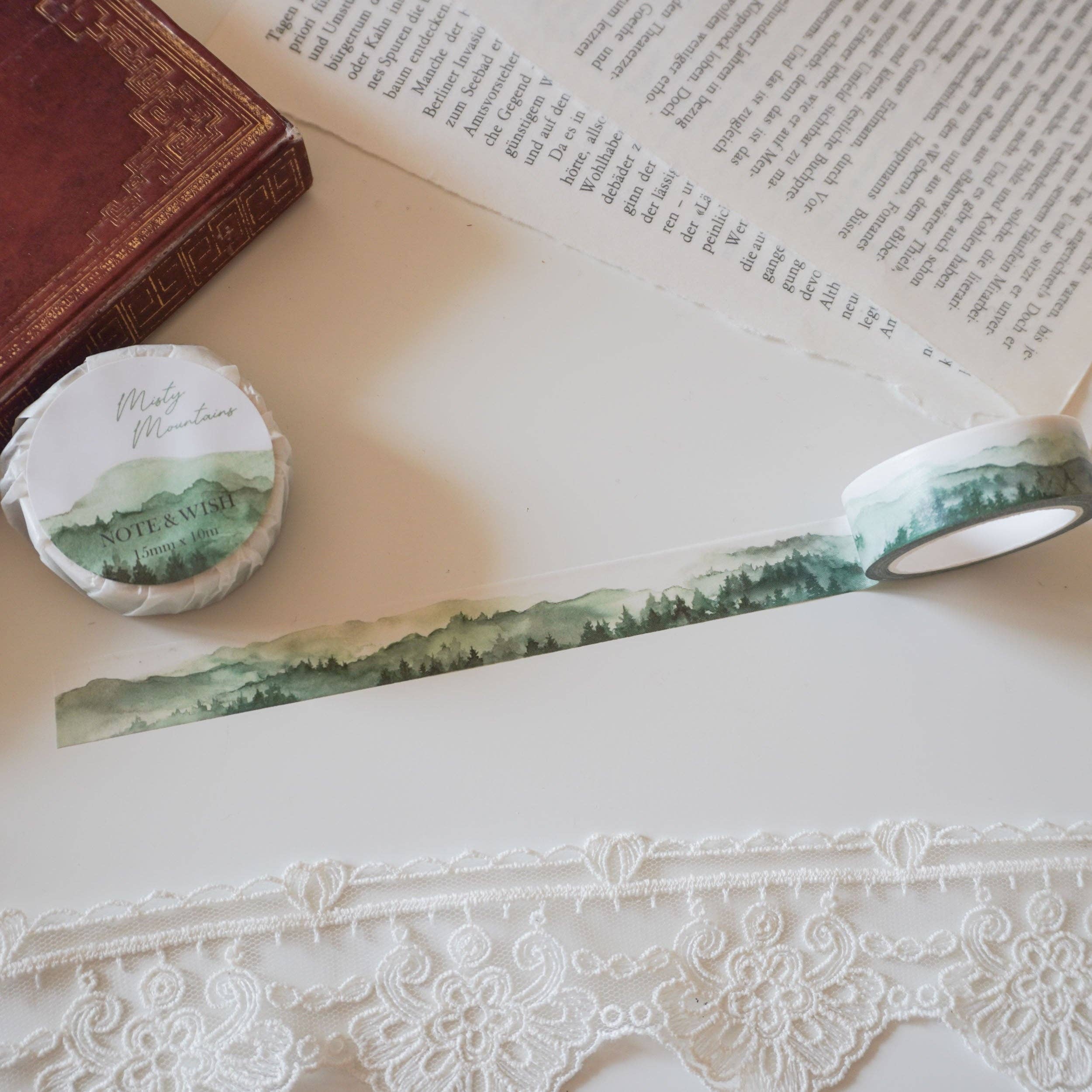 Note & Wish - Wholesale Washi Tape - Misty Mountain Washi Tape, Note & Wish Washi2