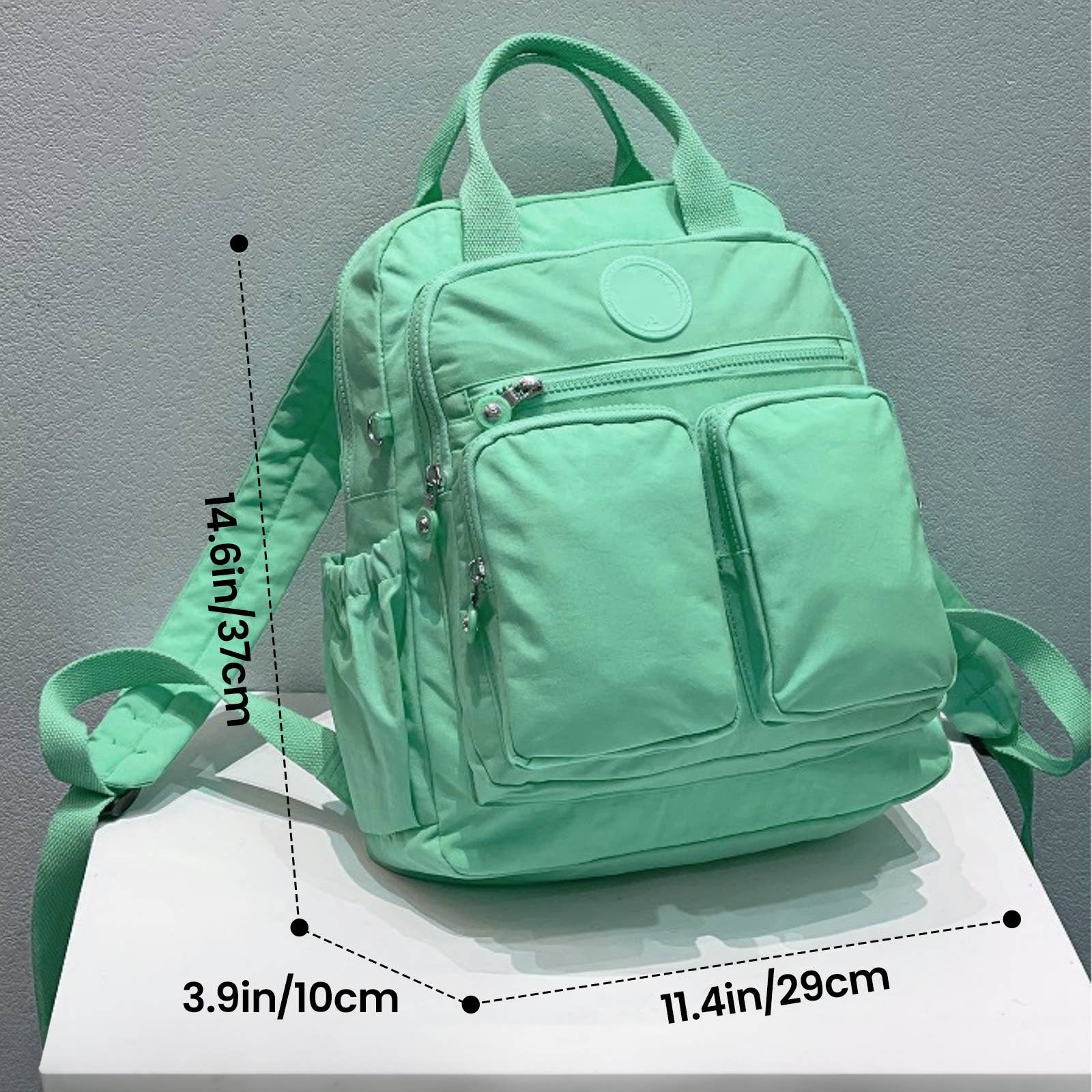 wandf – Mochila - Mulher por atacado – Mochila de Viagem em Nylon Leve com Múltiplos Bolsos e Alça de Ombro1