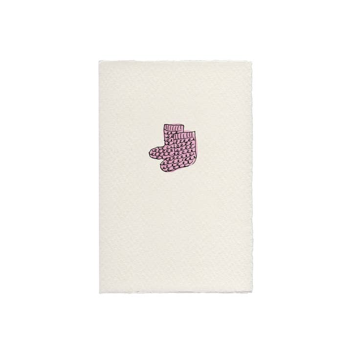 Baby sokken Card voor wholesale door Scribble & Daub